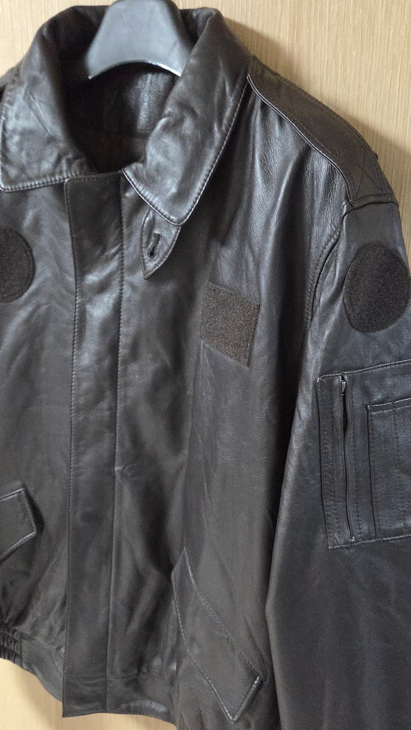 (착샷) 군용 가죽자켓 빈티지 상품이미지4