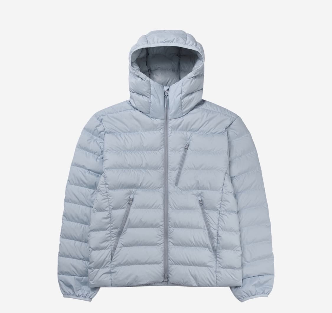 무신사 스탠다드 시티 레저 후드 라이트 다운 자켓 클라우디 블루 XL 상품이미지1