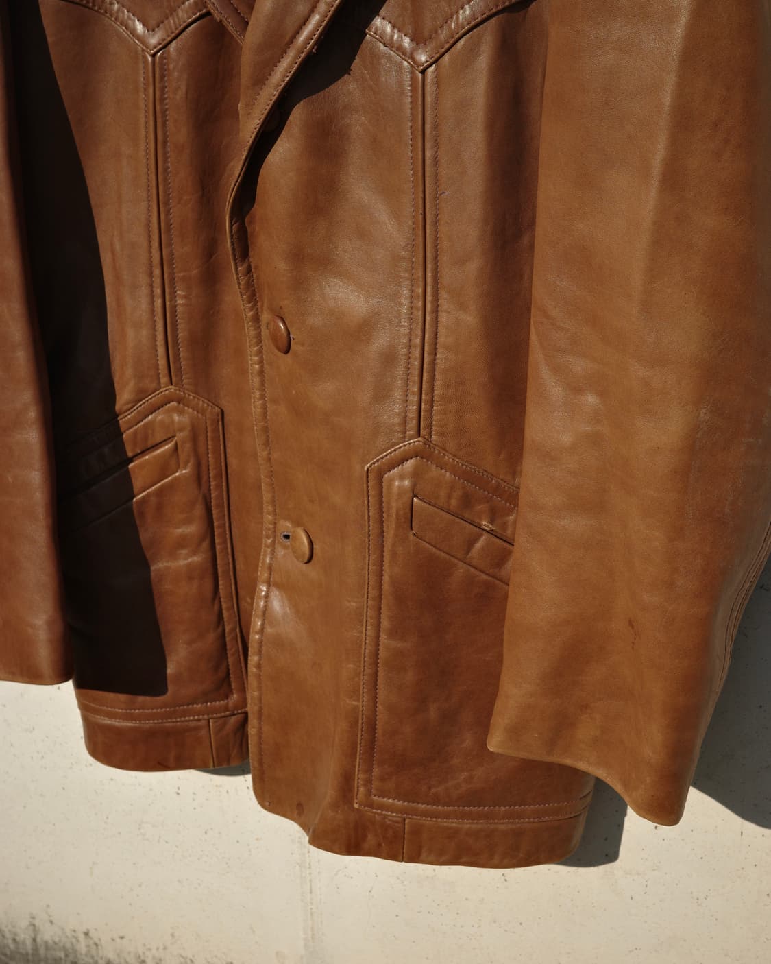70s Sears Leather Shop 웨스턴 클래식 레더 자켓 상품이미지3