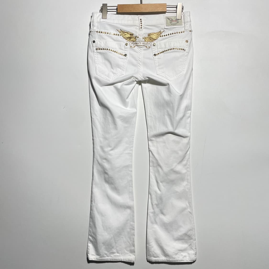 로빈스진 화이트 부츠컷 상품이미지5