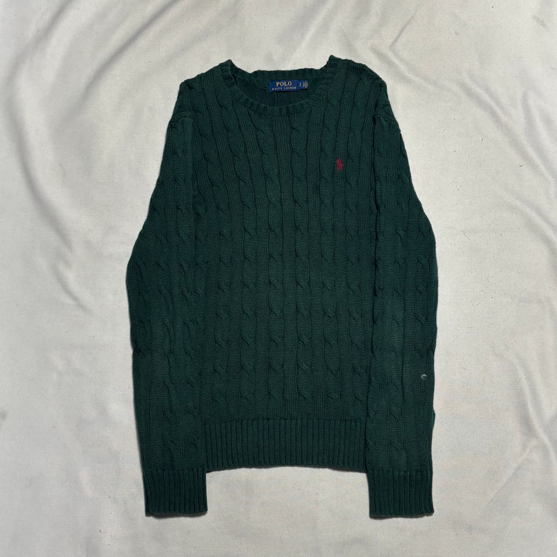 S 폴로랄프로렌 그린 케이블 니트 상품이미지2