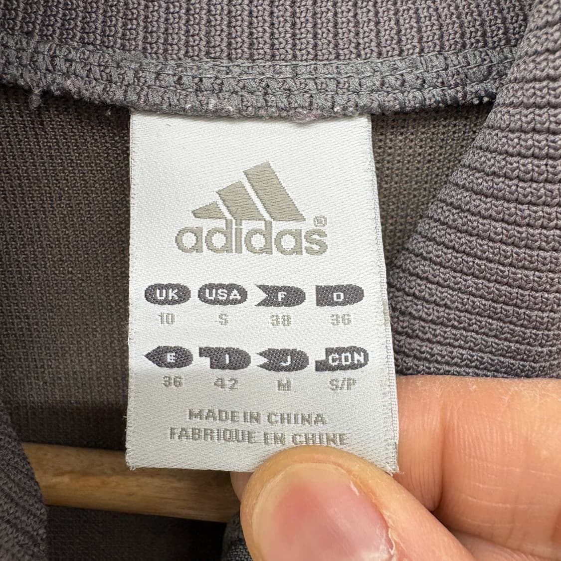아디다스 삼선 트레이닝 자켓 그레이 여성 XS 상품이미지3