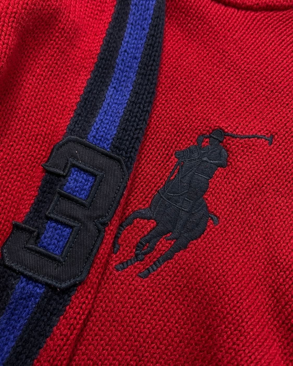 폴로 랄프로렌 빅포니 후드 레드 스웨터  상품이미지3