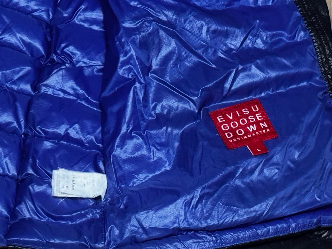 에비수 구스다운 블랙 경량 패딩 점퍼 상품이미지5