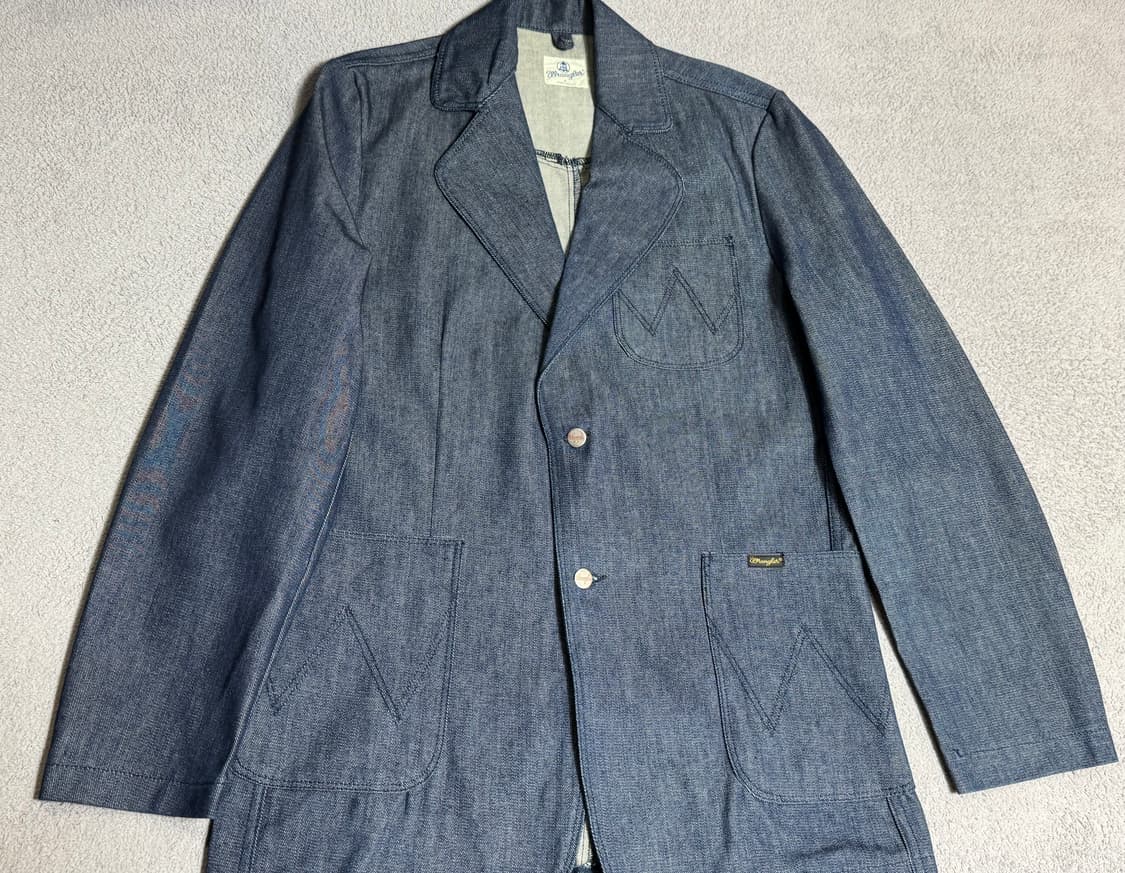 미사용 Wrangler 랭글러 블루벨 70s 로데오 데님 블레이져자켓 상품이미지1