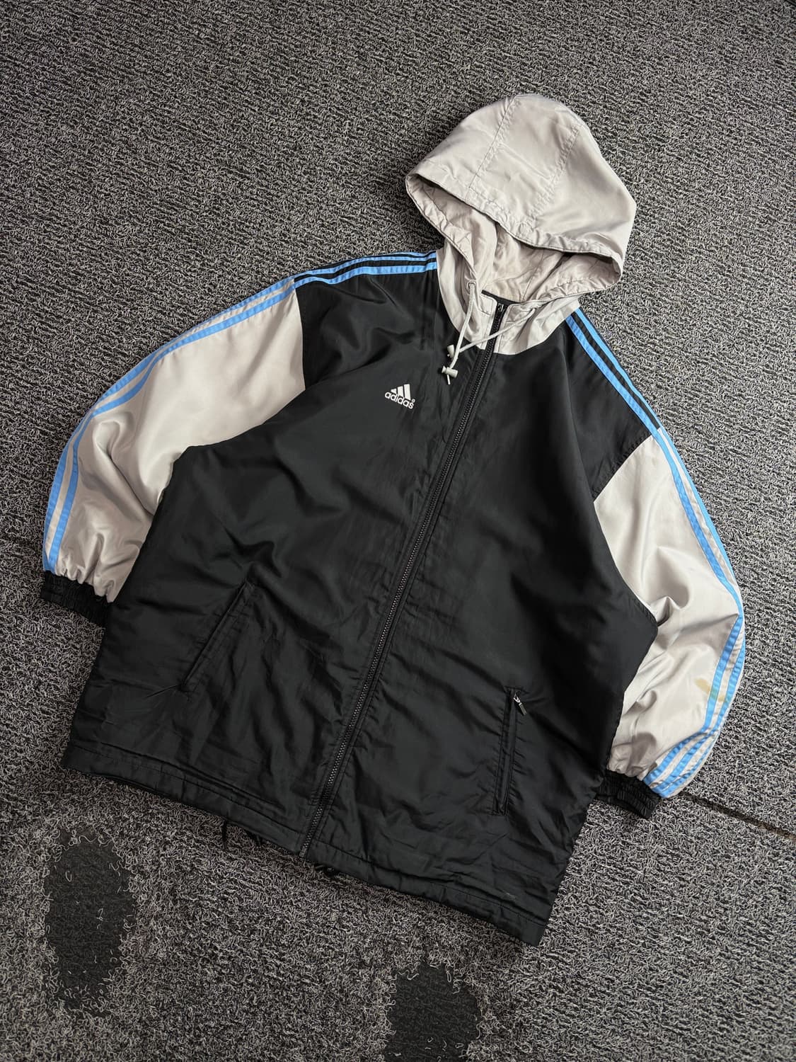 아디다스 빅로고 아카이브 누빔 후디 점퍼 3563 상품이미지1