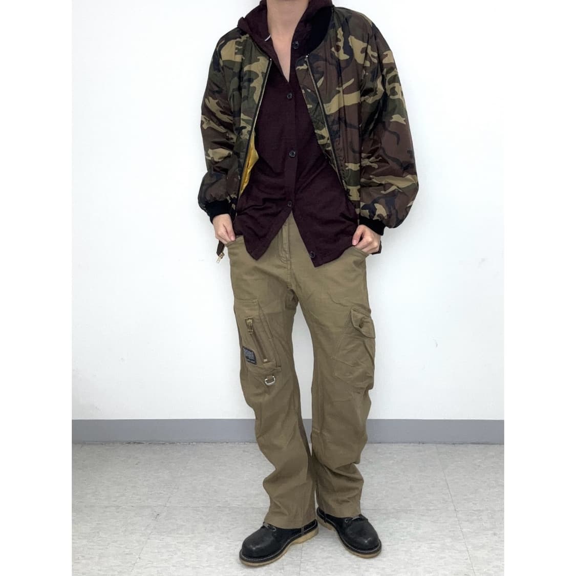 빈티지 카모 블루종 MA1 봄버자켓 상품이미지4