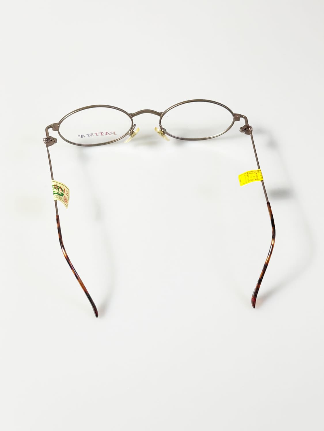 90s PATIMA 슬림 오벌 메탈 프레임 빈티지 안경 상품이미지5