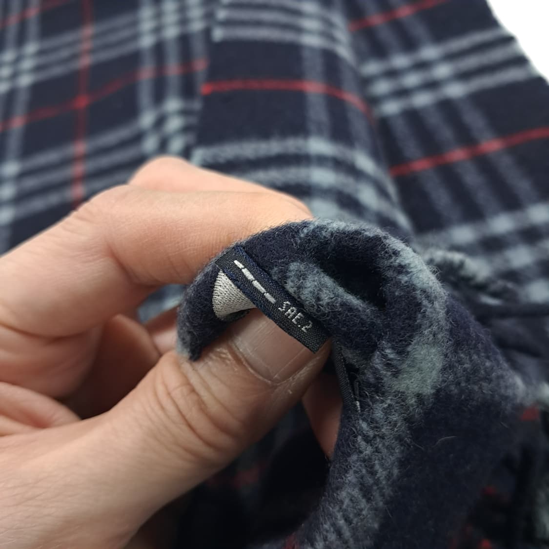 MX278 버버리 다크네이비 노바체크 램스울 목도리 머플러 상품이미지6