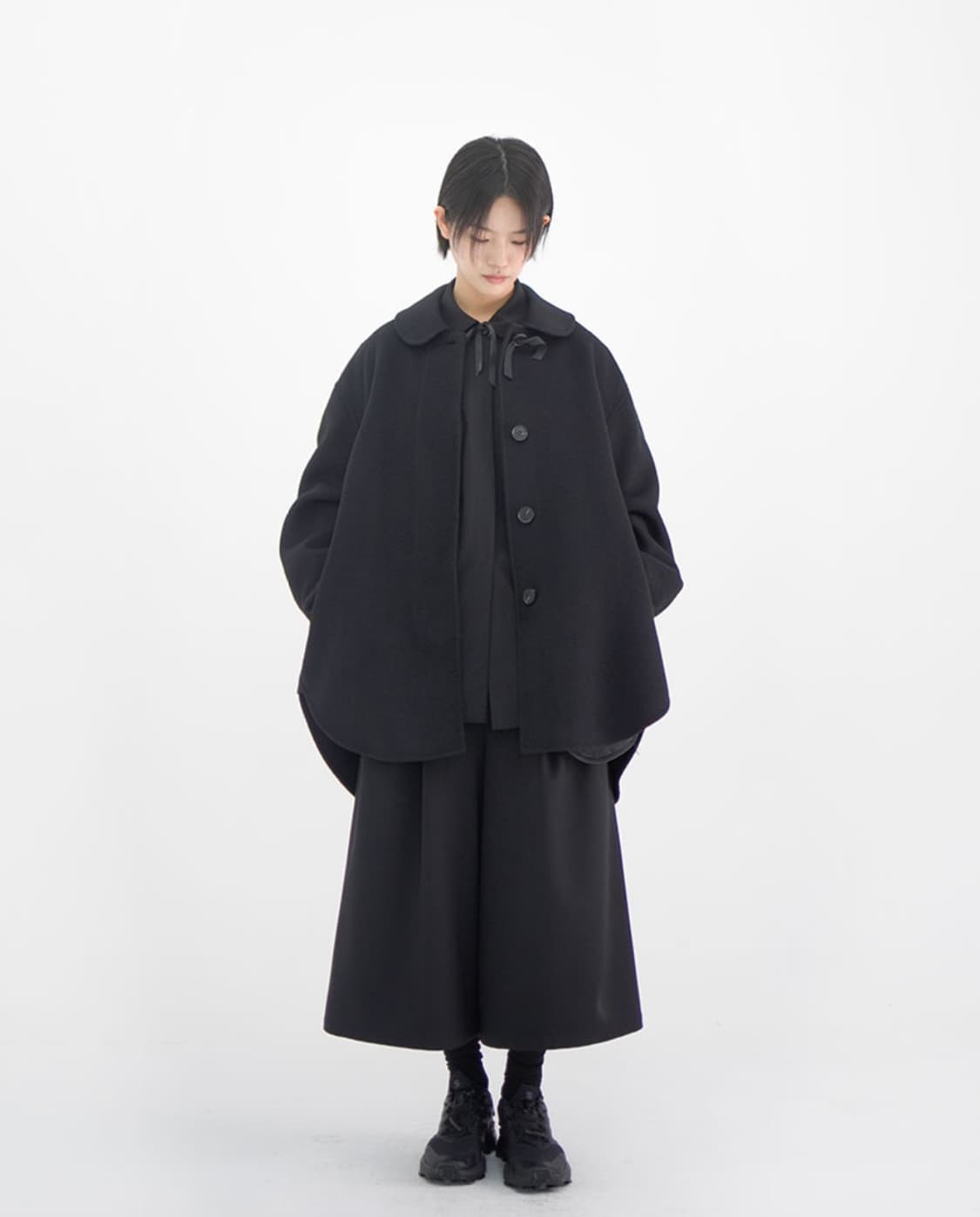 유노이아 Basic Bermuda Pants black 상품이미지6