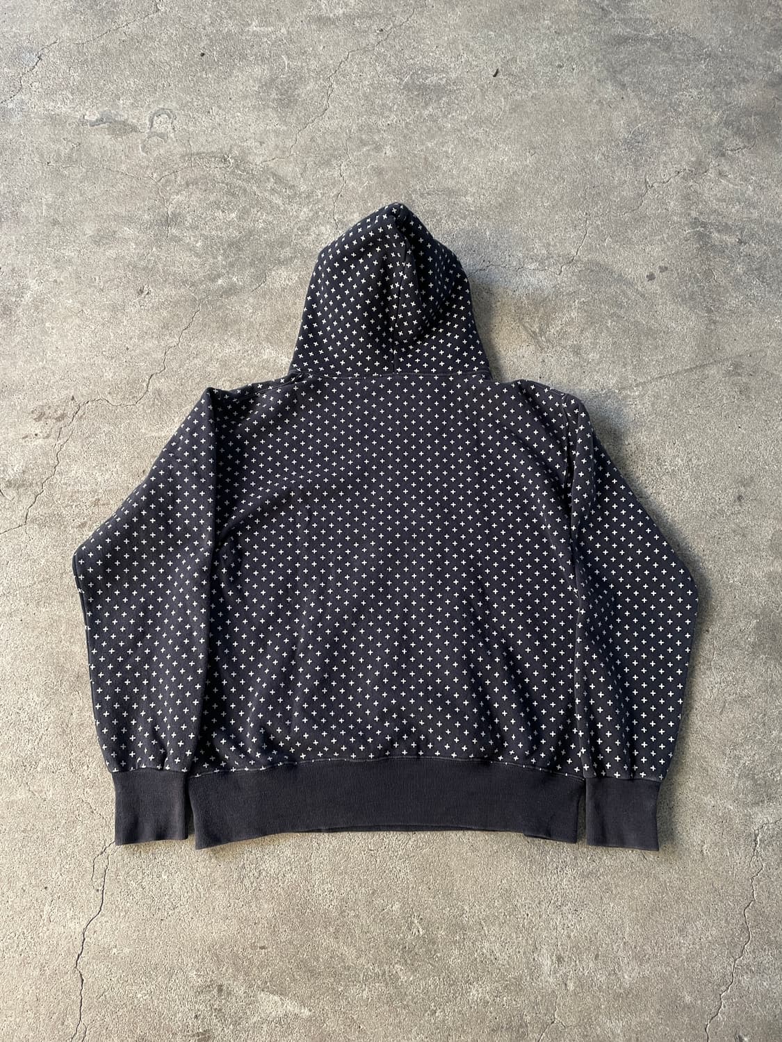 00s goodenough sashiko navy hoodie 상품이미지6