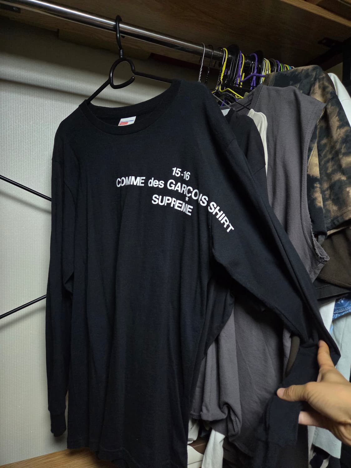 [M] 슈프림 꼼데가르송 1516 LS 티셔츠 SUPREME CDG 슈꼼 상품이미지1