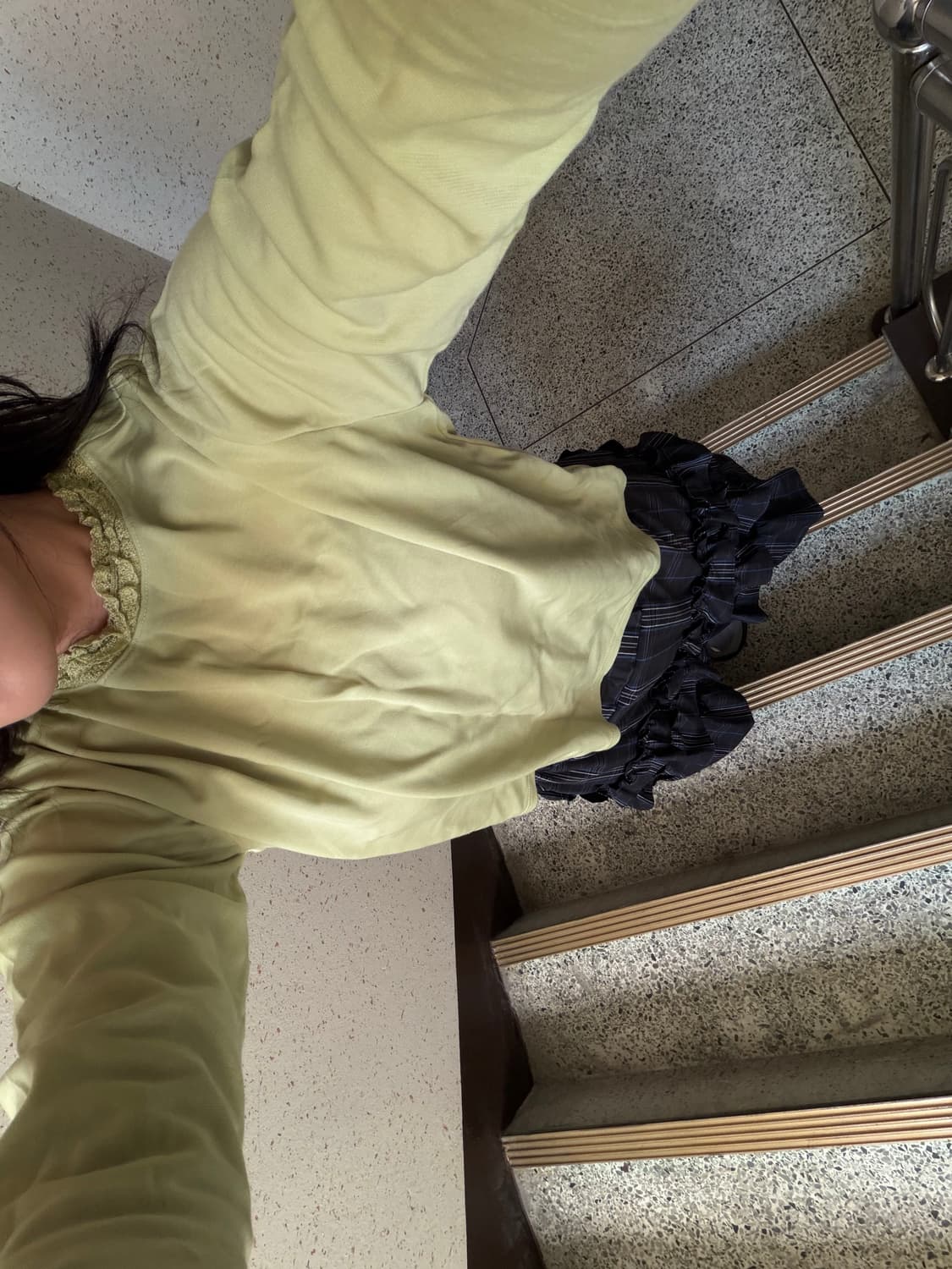 vintage green top 상품이미지2