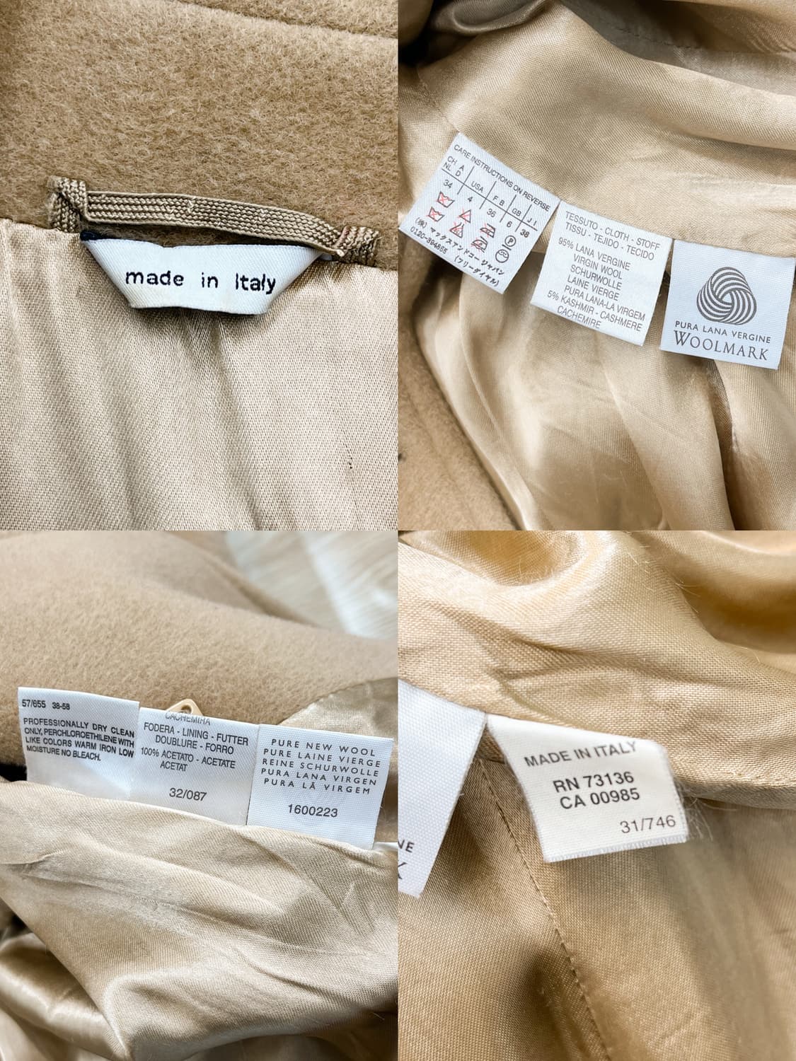 막스앤코 더블 브레스티드 울 코트 상품이미지6