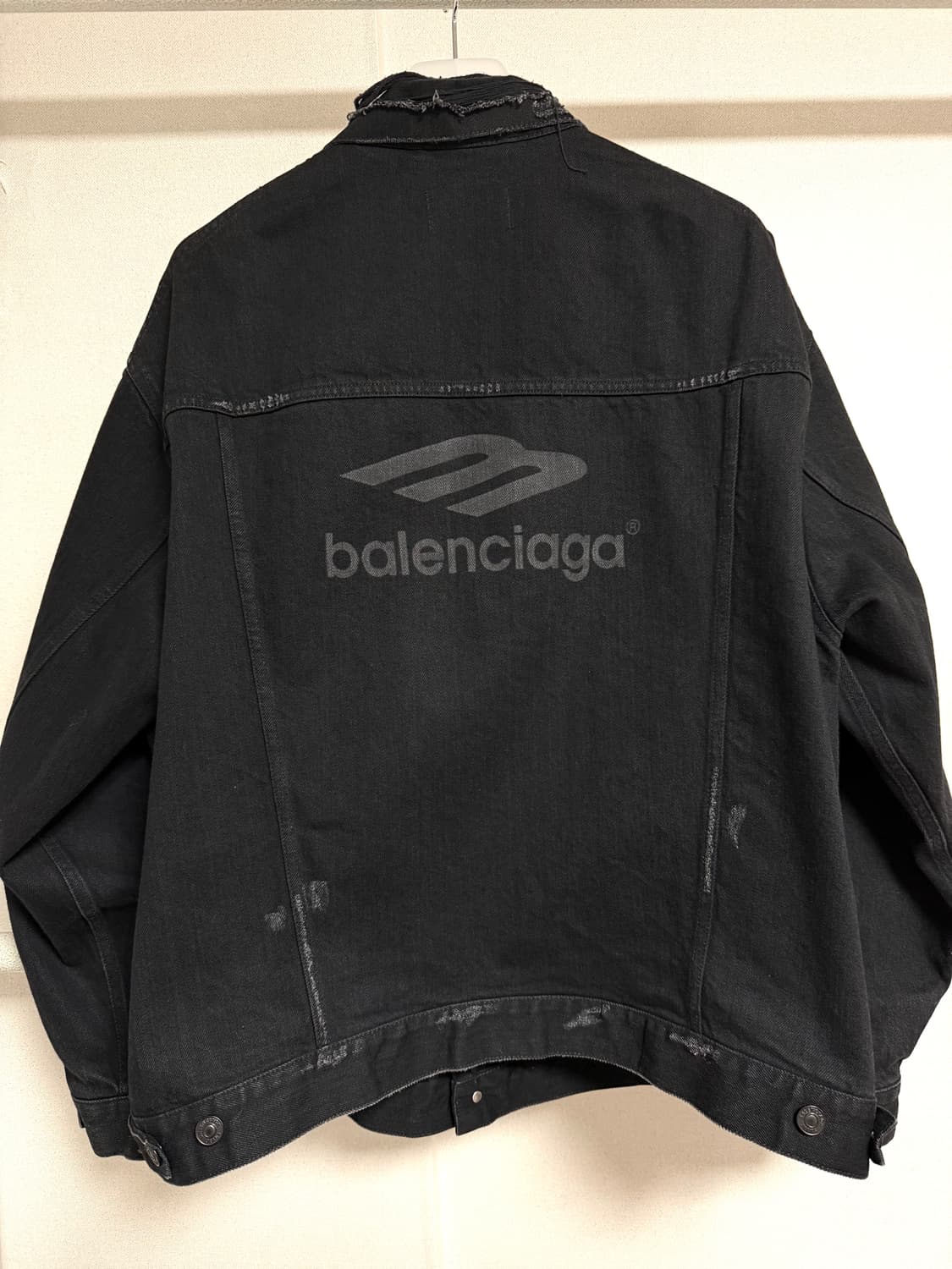 발렌시아가 워드로브 3b 스포츠 아이콘 재패니스 데님 자켓 상품이미지1