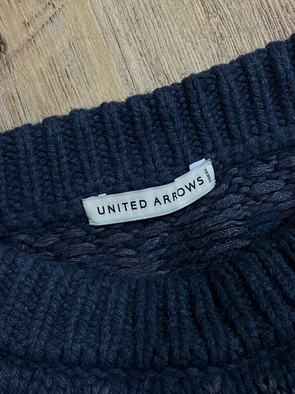 유나이티드 애로우즈 블루 그레이 스웨터 L 상품이미지3