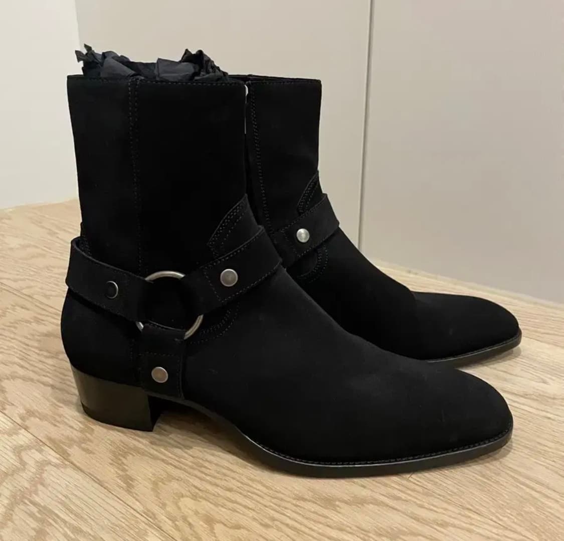 생로랑 스웨이드 와이어트 하네스 부츠 41.5 상품이미지1