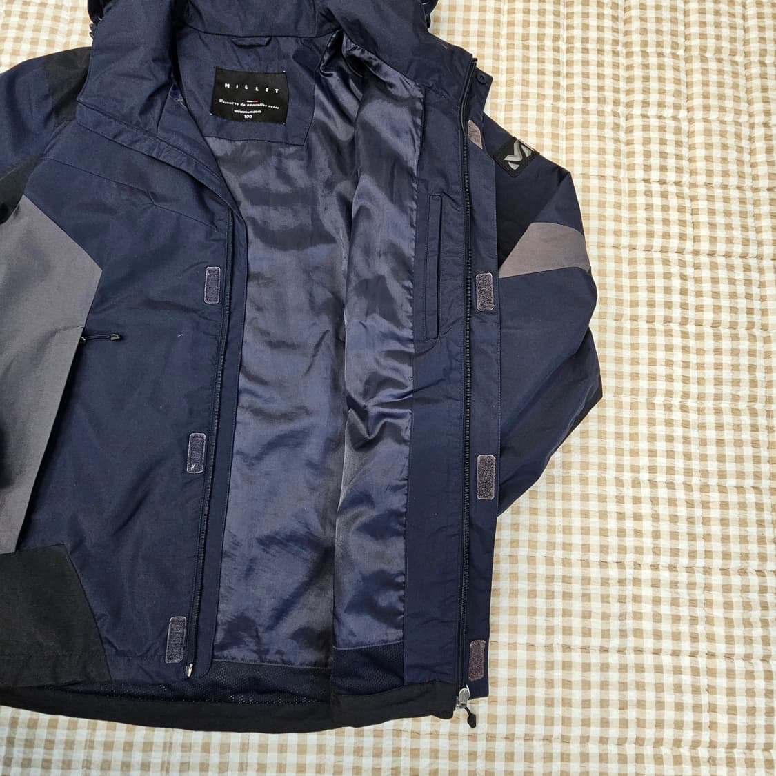 밀레 오버핏 바람막이 자켓 남자100 상품이미지5