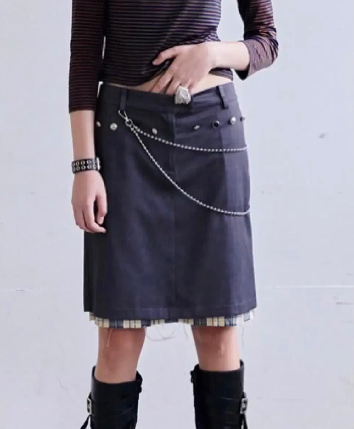 데어드 레이어드 스커트 상품이미지2