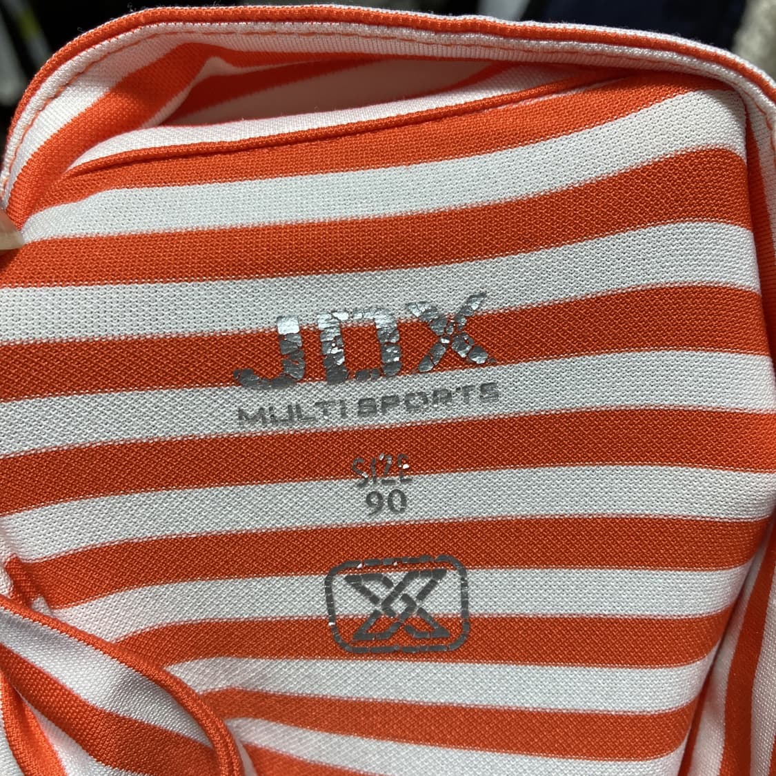 JDX 여성반팔티셔츠 반집업 주황 90  상품이미지4