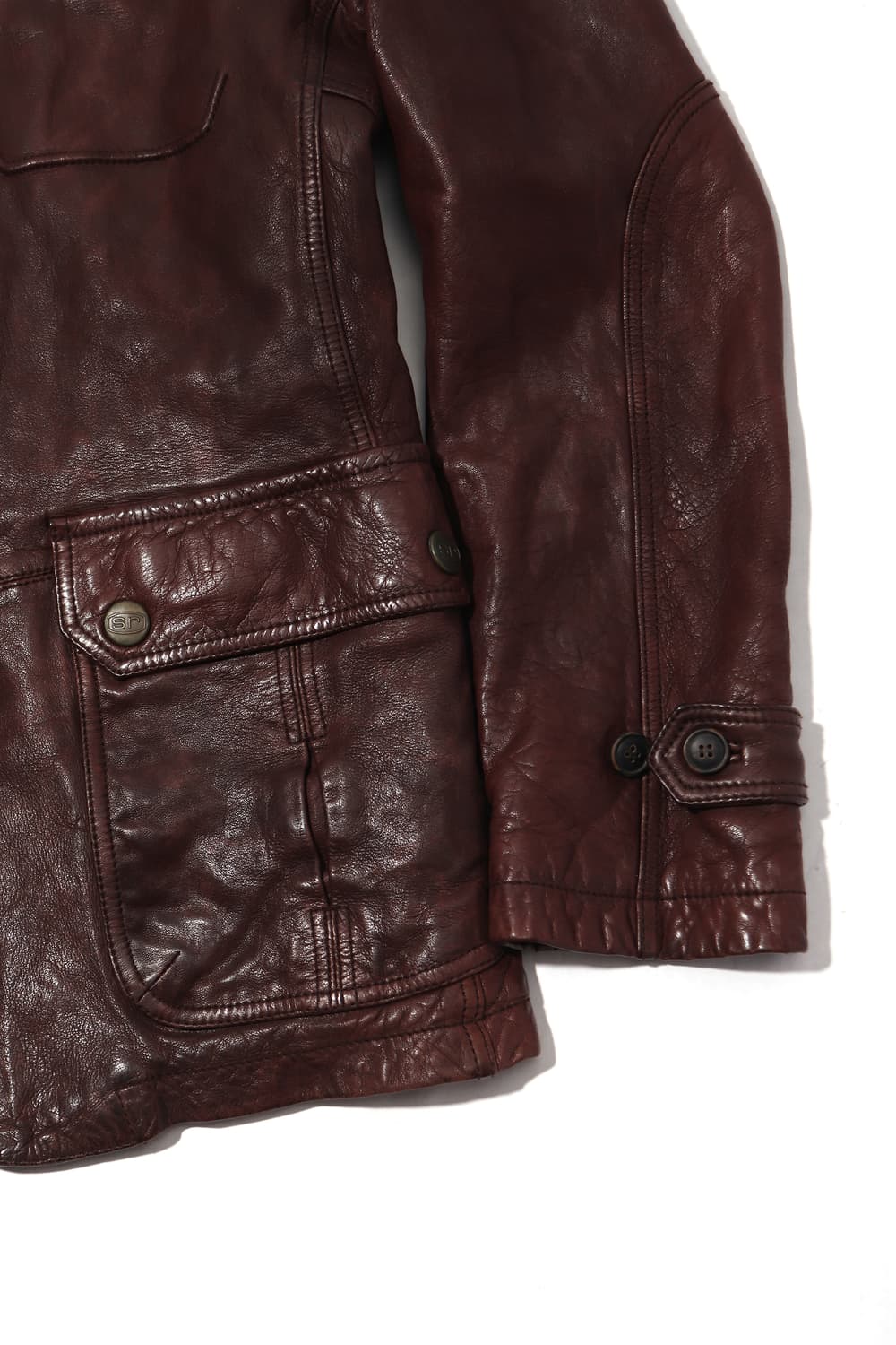 SERIES 모카무스 차이나 램스킨 싱글 라이더 재킷 size 100 상품이미지4