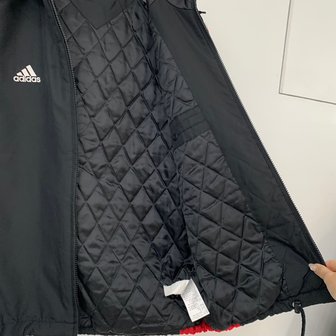 아디다스 빅로고 누빔안감 바람막이 점퍼 상품이미지7