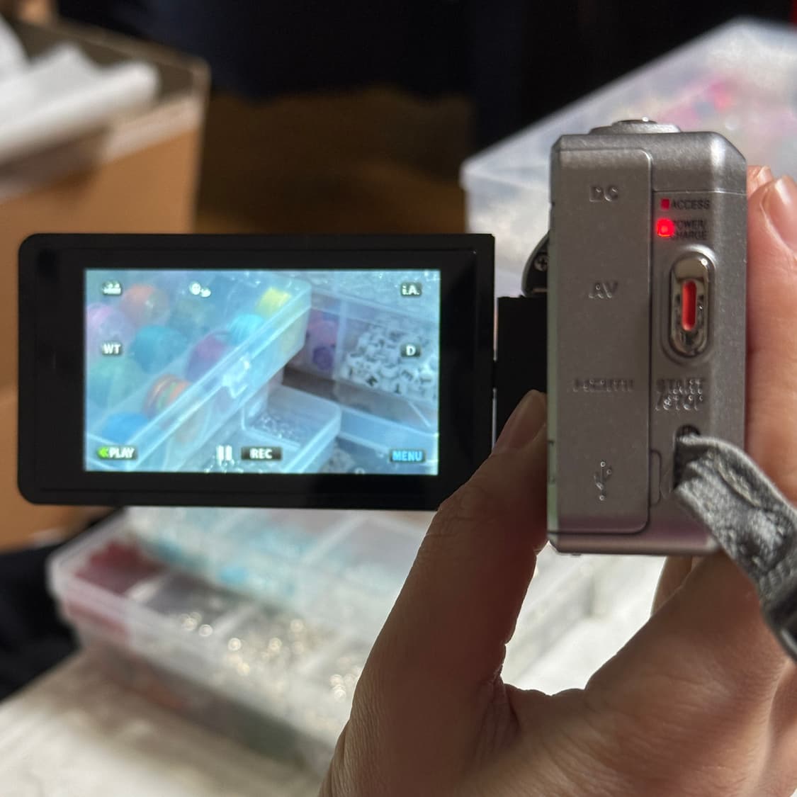 풀구성 JVC GZ-V590 핑크캠코더 빈티지캠코더 핑크디카 빅터 소니 상품이미지6