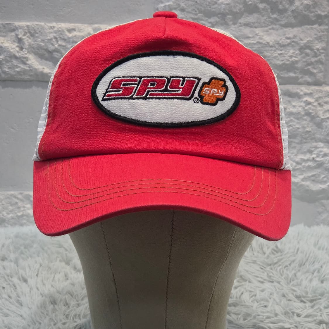 M1-9:SPY 클래식 메쉬 캡 레드/화이트 (56-59) 상품이미지2