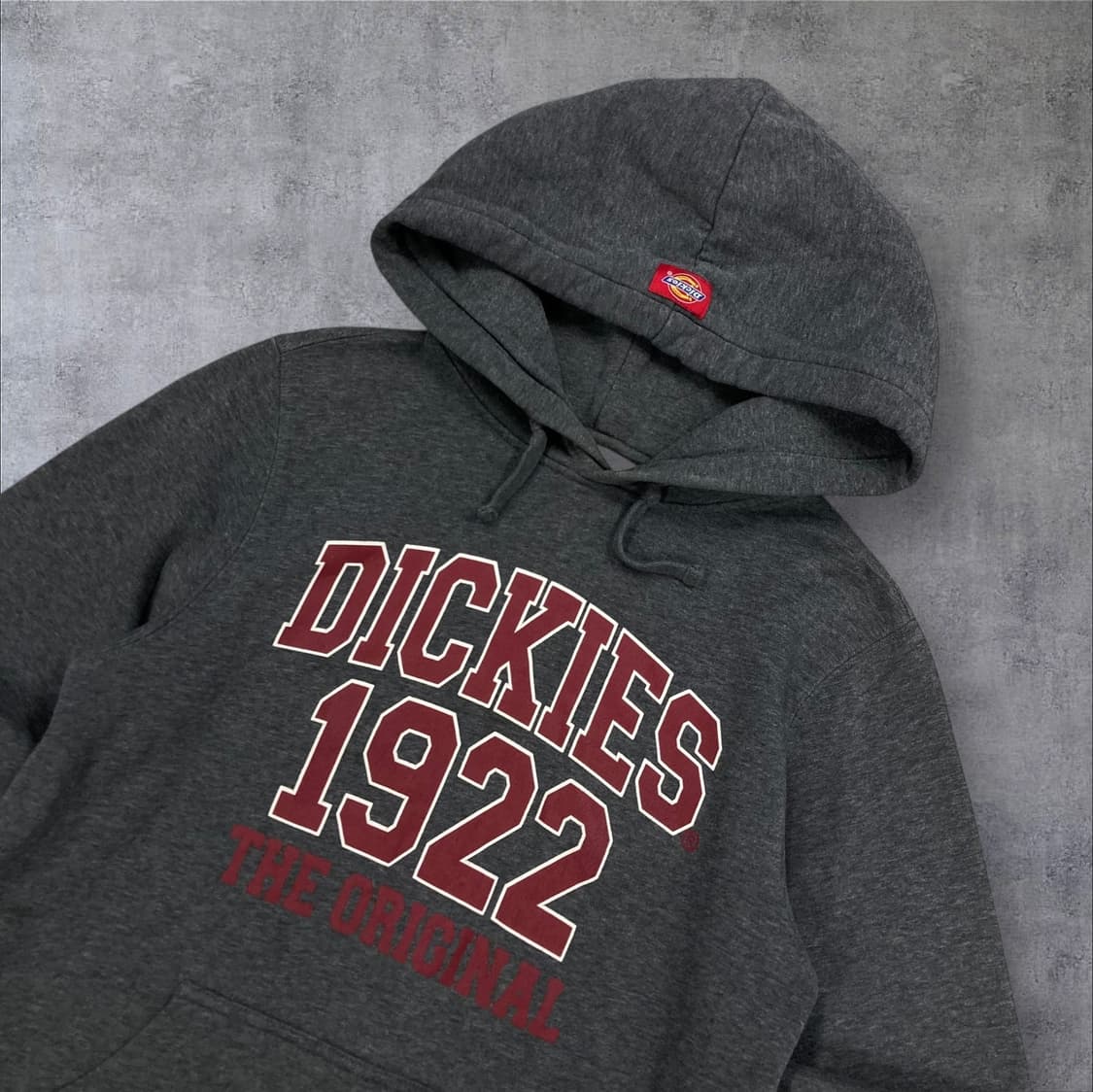 디키즈 차콜 컬러 스펠아웃 빅로고 후드티 상품이미지2