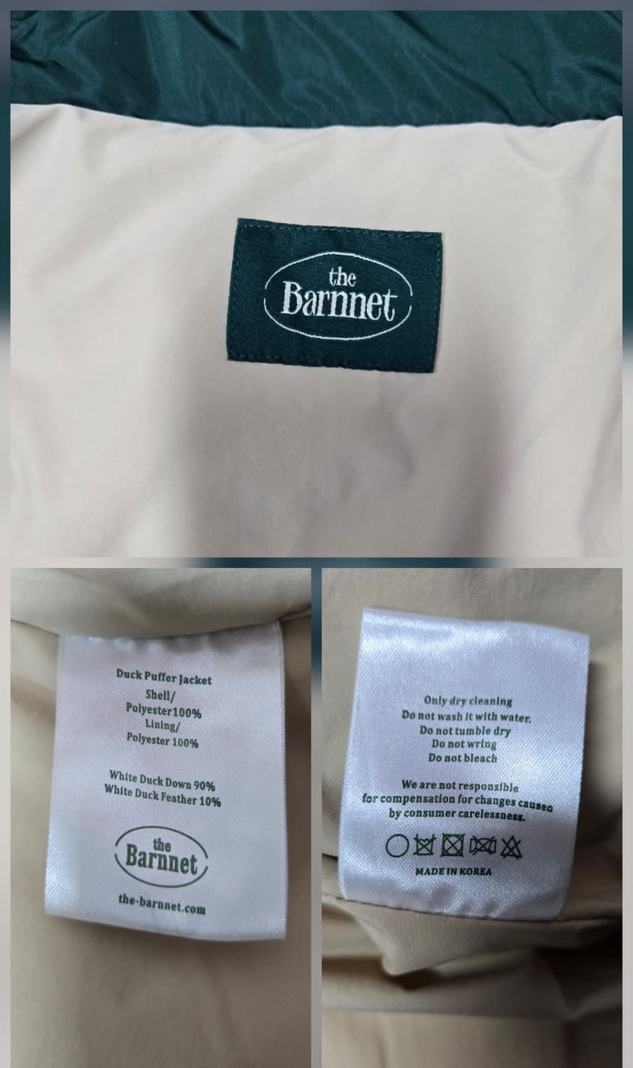 더바넷(The barnnet) 푸퍼 다운패딩 점퍼 상품이미지10