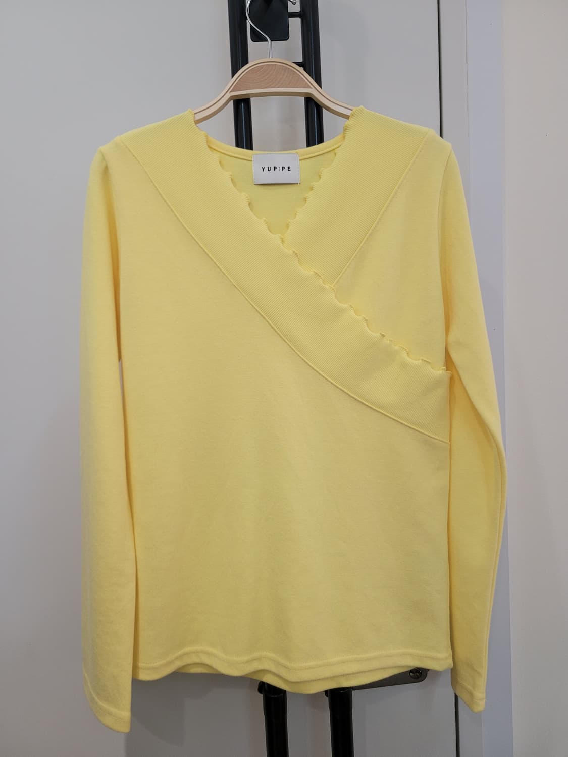 엽페 YUPPE 셔링 크로스 티셔츠 55~66 상품이미지2