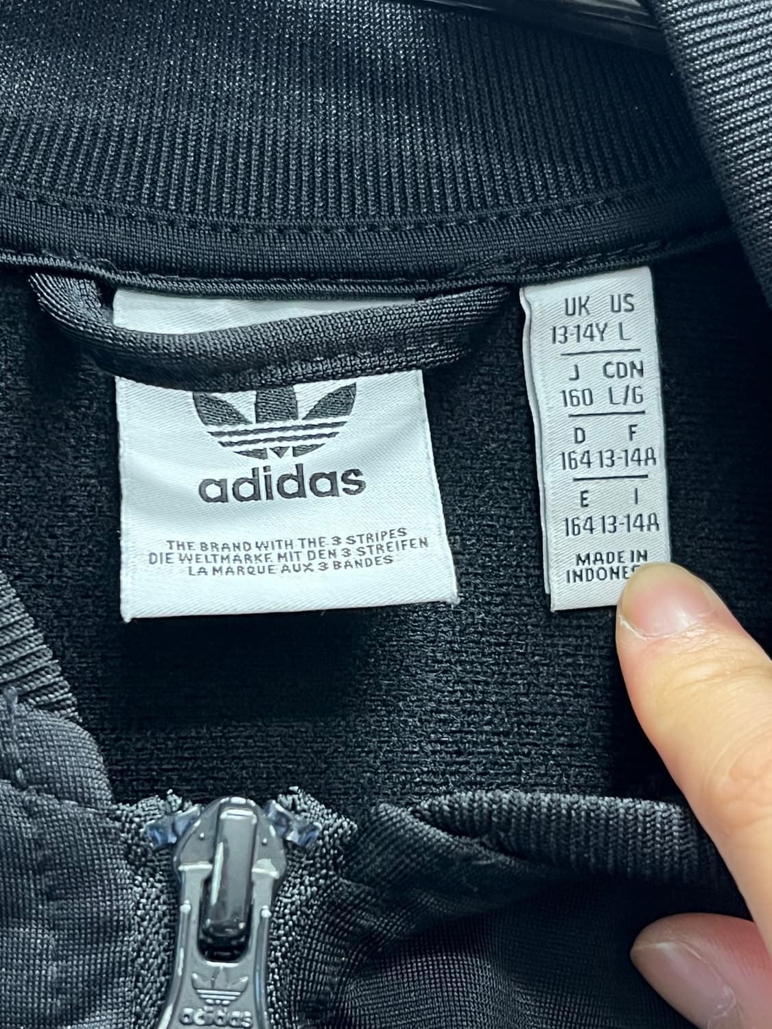 (L) 아디다스 키즈/우먼스 슈퍼스타 트랙탑 져지 블랙 상품이미지5