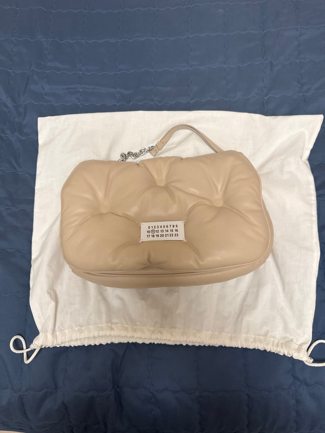 메종 마르지엘라 글램 슬램 플랩 미디움백 베이지 상품이미지4