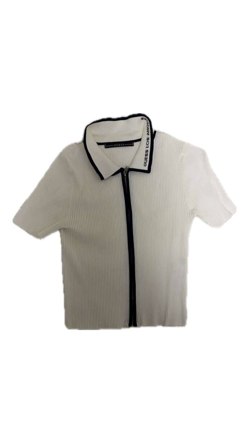 게스 여성 반팔 집업 Guess zip up 클린걸 갸루 상품이미지1