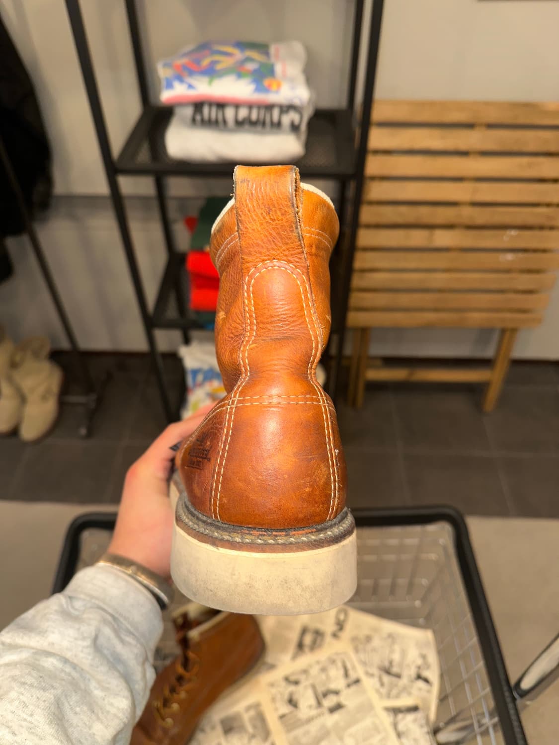 Thorogood USA moc toe leather boots (9) 상품이미지9