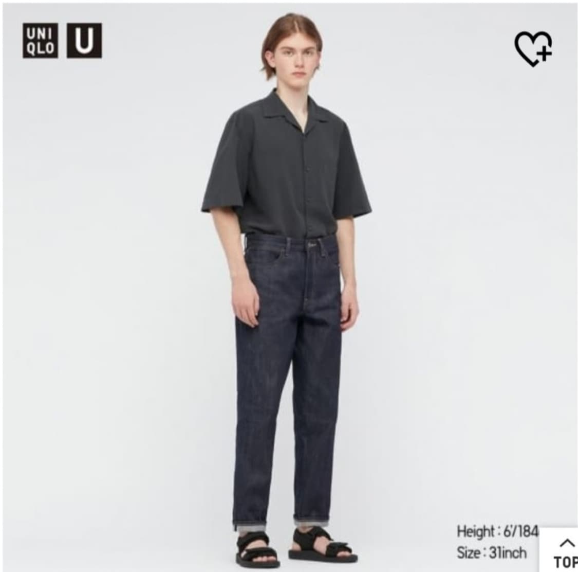 유니클로 U 셀비지 데님 상품이미지7