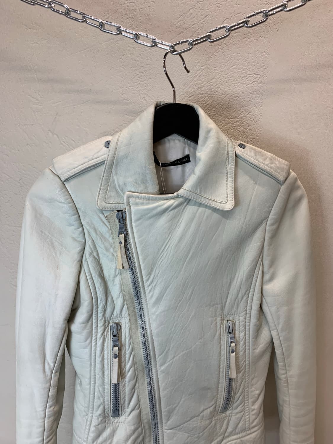 발렌시아가 레더 여성 라이더자켓 상품이미지2