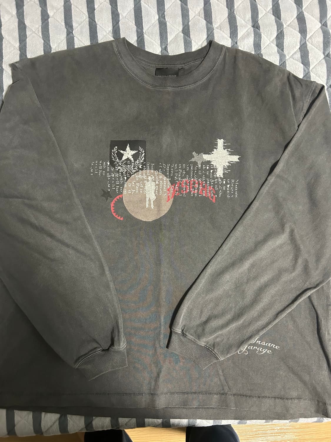 인세인개러지 롱슬리브 차콜 3사이즈 상품이미지1