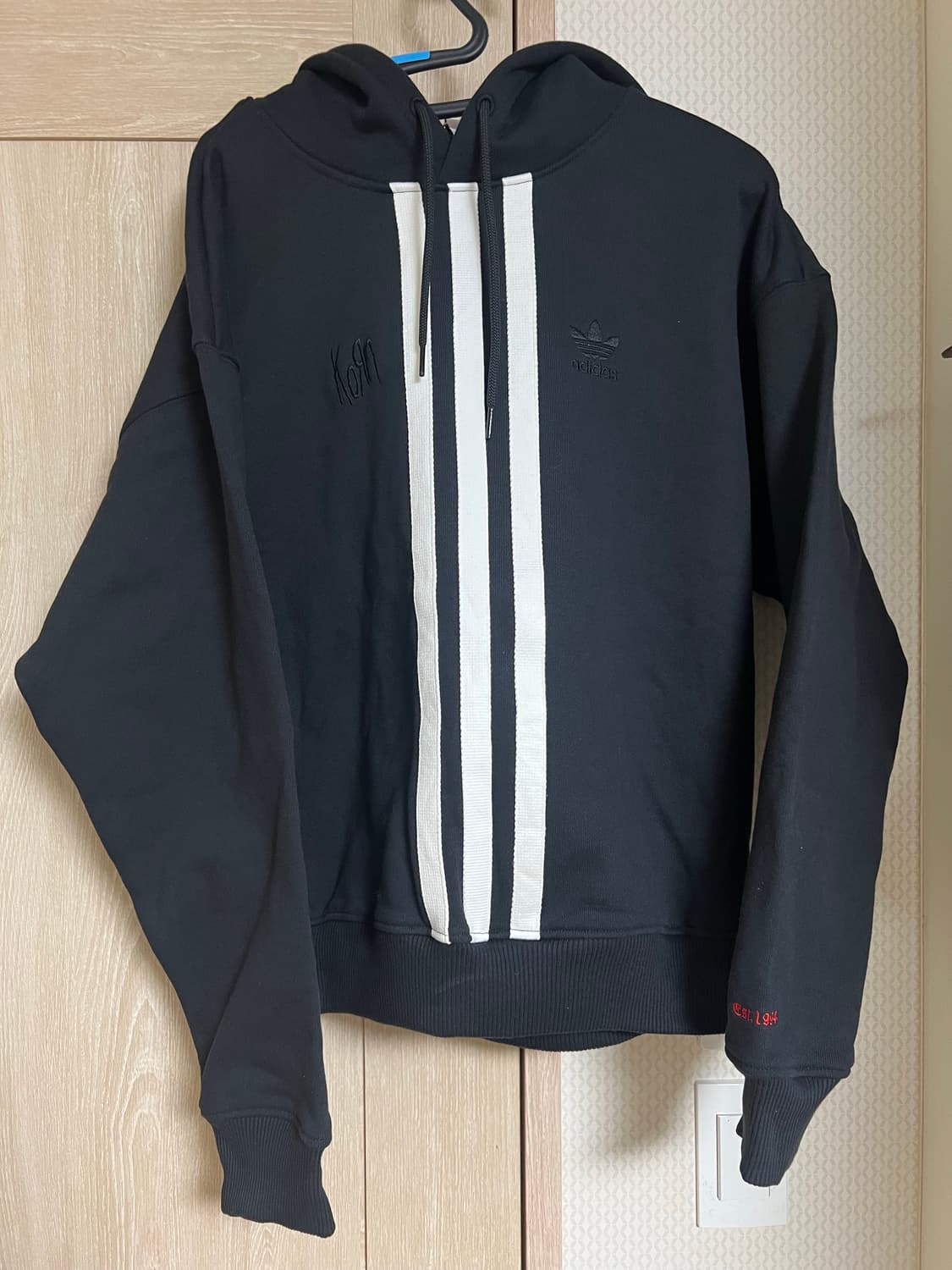 아디다스x korn 콜라보 후드 s 새제품 상품이미지2