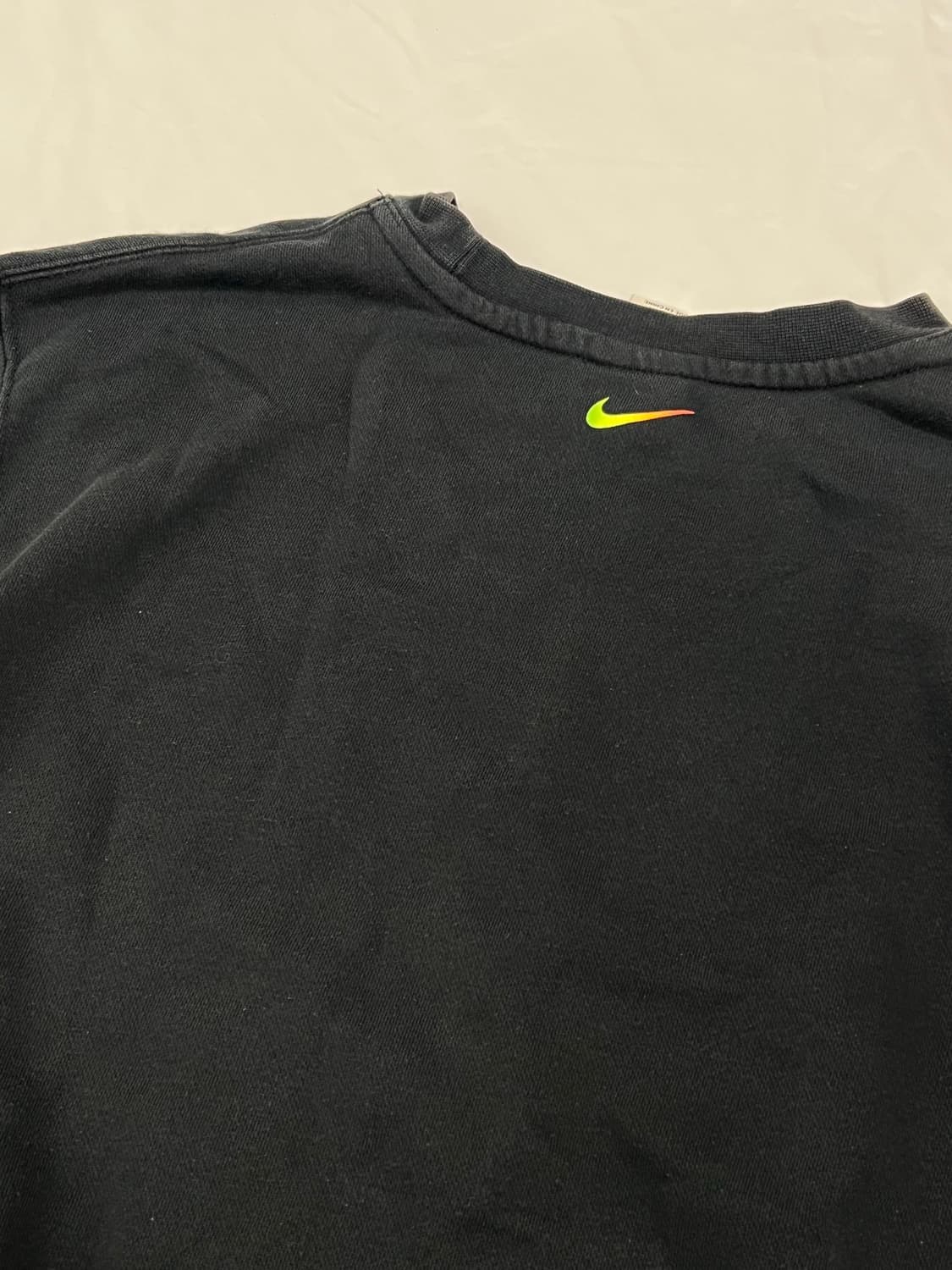 (L) 나이키 스우시 프린팅 맨투맨 블랙 상품이미지5