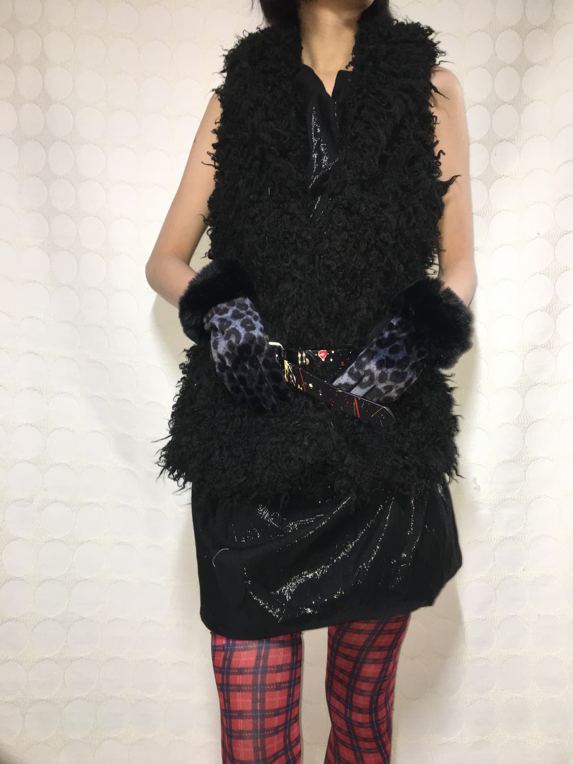 Vintage 펑크 스터드 벨트 상품이미지3