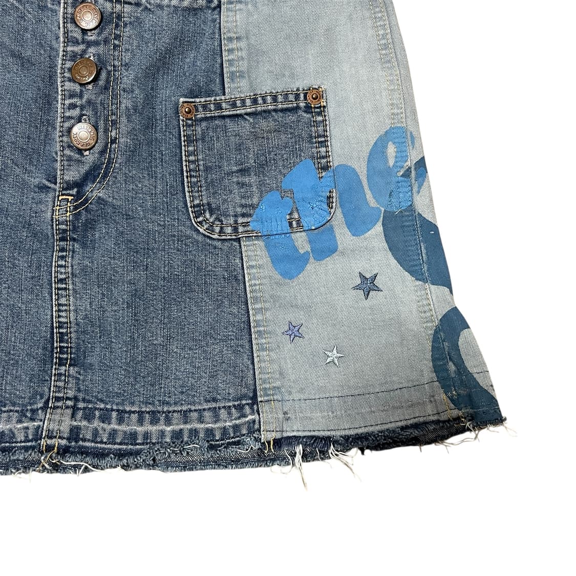 히스테릭 글래머 별 자수 데님 미니 스커트 상품이미지3