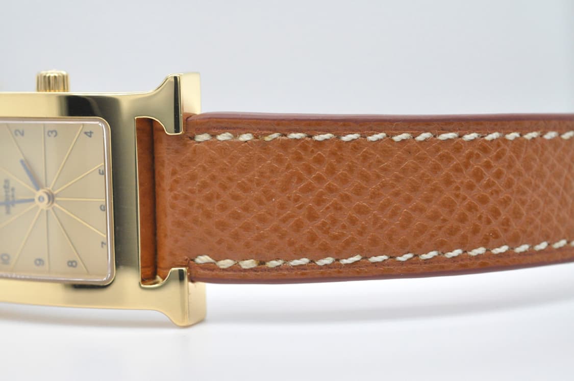 에르메스 H아워 금장 중고명품 손목시계 여성용 PM 사이즈 21mm 상품이미지8