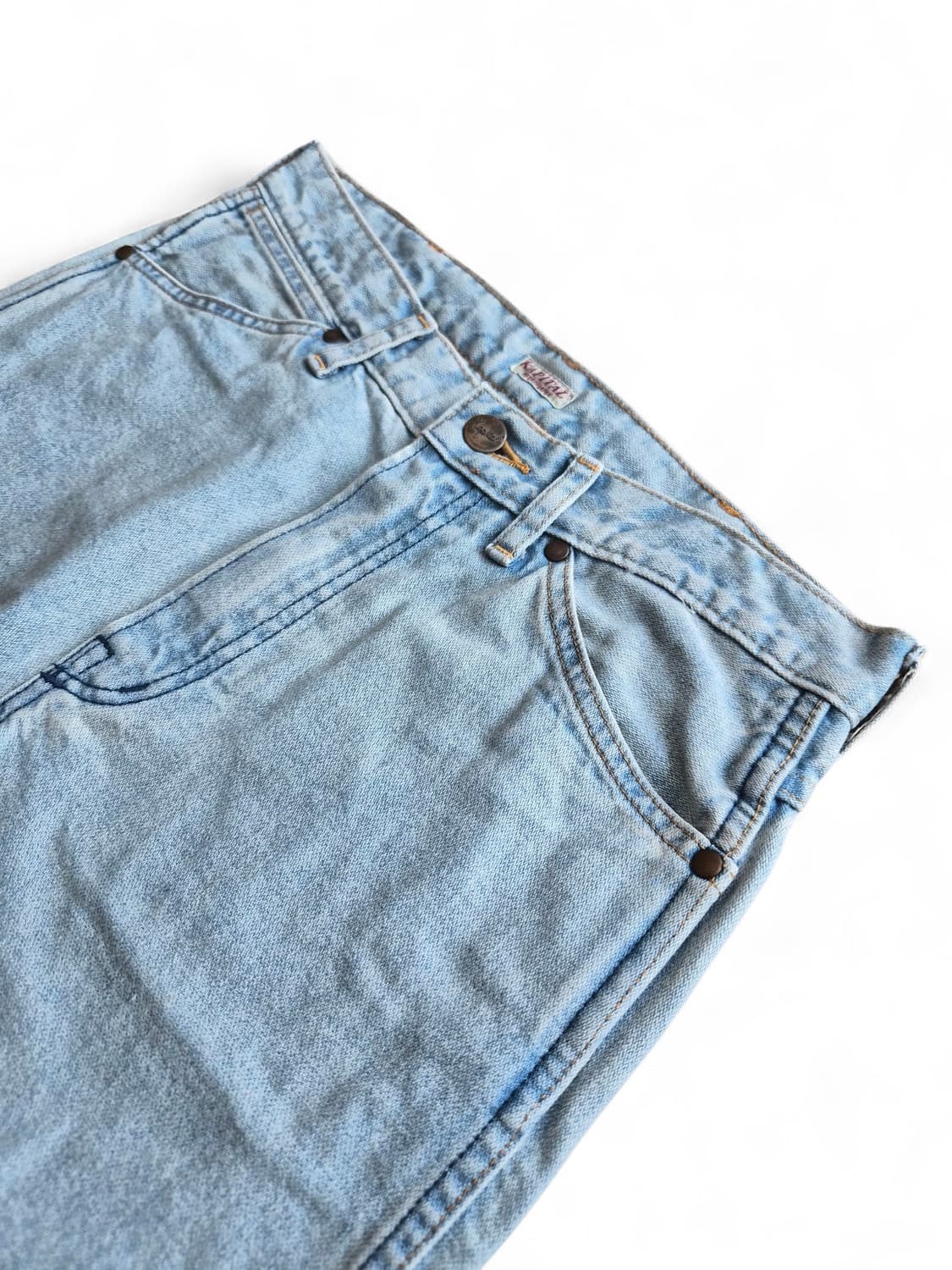 캐피탈(KAPITAL) 패치워크 벨보텀 데님 상품이미지3