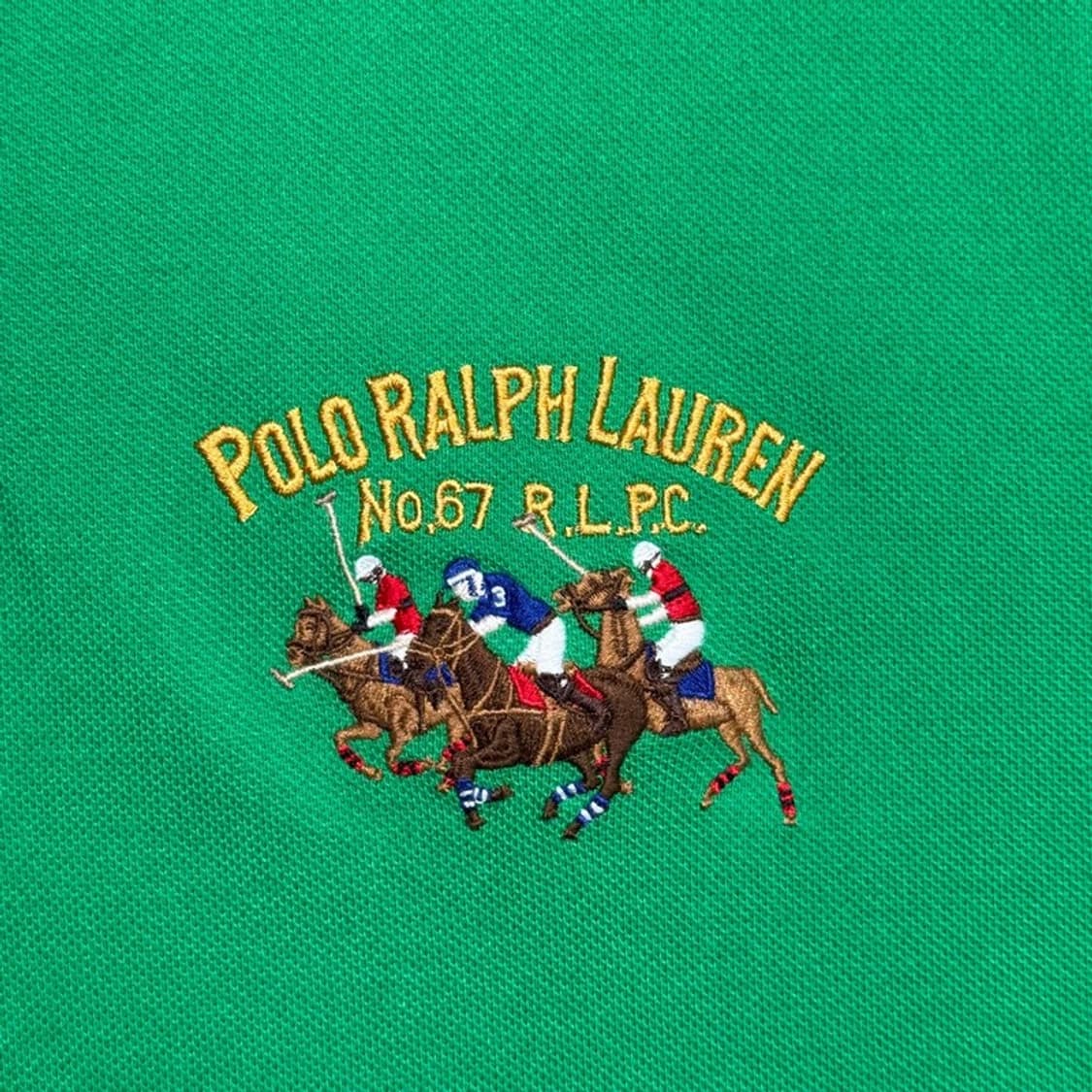 RALPH LAUREN 멀티 빅포니 PK 반팔 그린 XL 상품이미지2