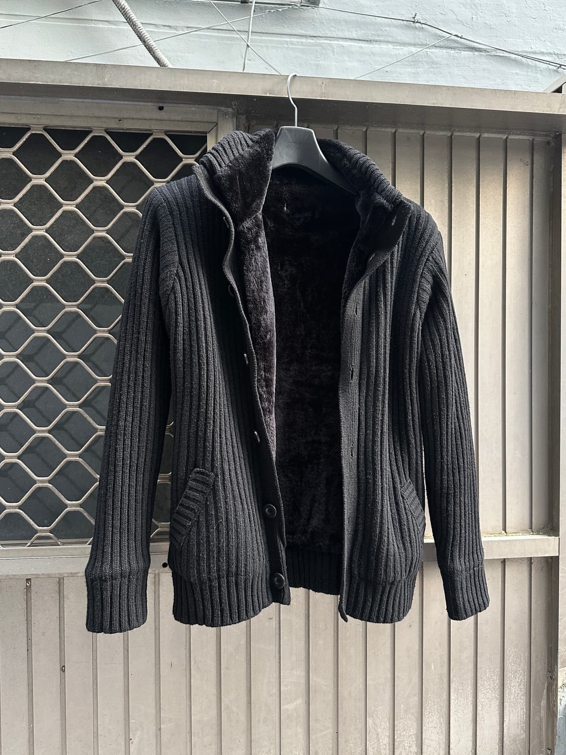 Rare vintage knit fur jacket 상품이미지1