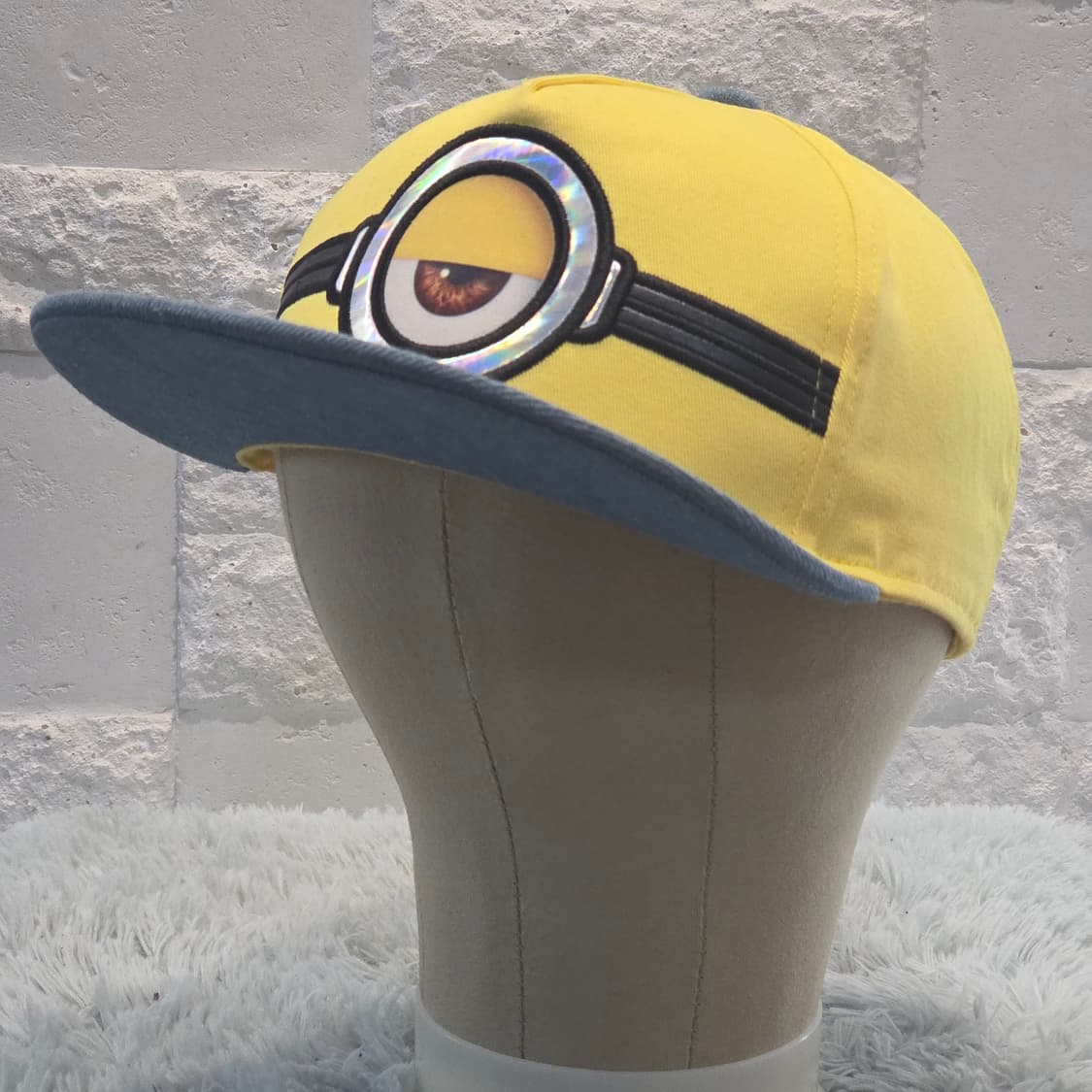 p2-3:미니언즈 옐로우 데님챙 스냅백 57-59cm 상품이미지5