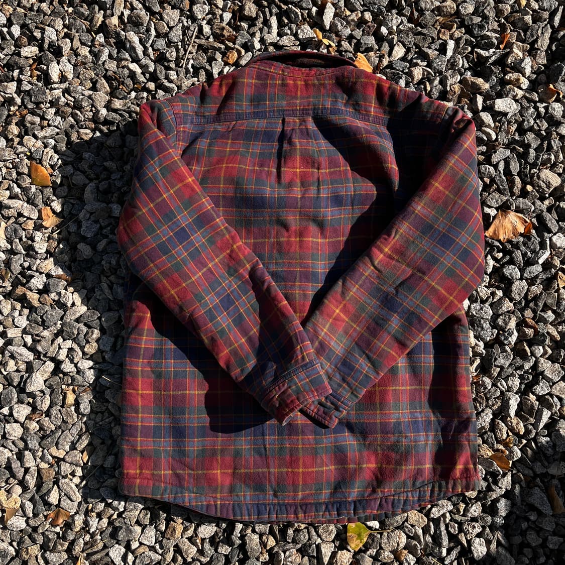 90s랜드스엔드(Lands' End) 양털 체크셔츠(실측확인) 상품이미지6