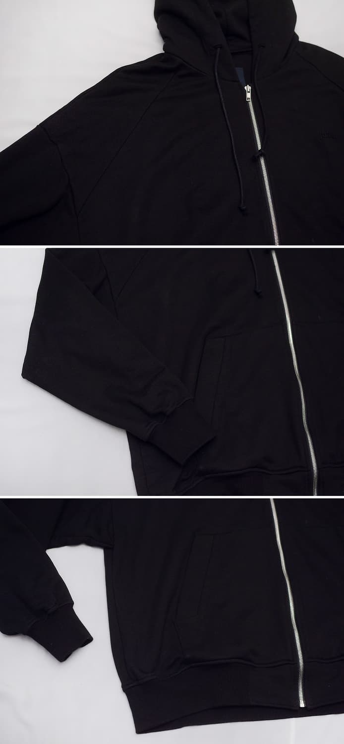 준지 (junn.j) 한정판 아카이브 레터링 후드 집업 (105+) 상품이미지6