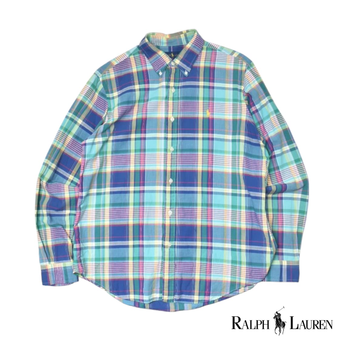 폴로랄프로렌 신형라벨 체크 셔츠 L 상품이미지1